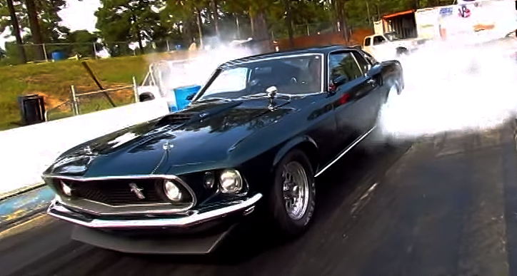 all motor 1969 ford mustang drag racing