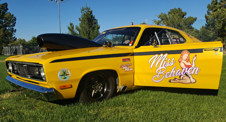 anesetti racing plymouth duster door slammer