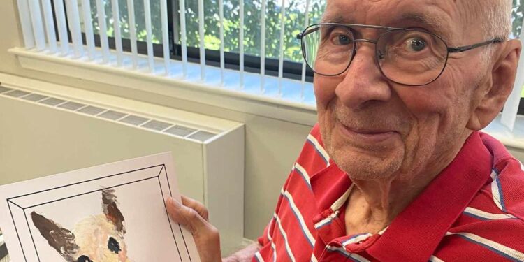 Elderly Citizens Sketch Old Shelter Dogs To Aid Their Adoption