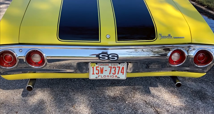 Daytona Yellow 1972 Chevrolet Chevelle SS454