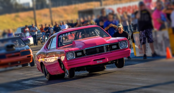 plymouth duster drag car