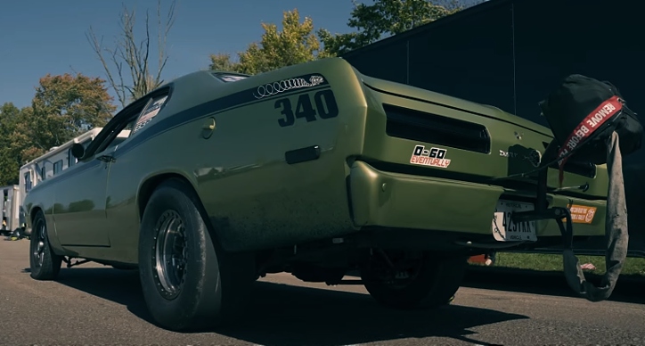 plymouth duster drag racing on stock suspension